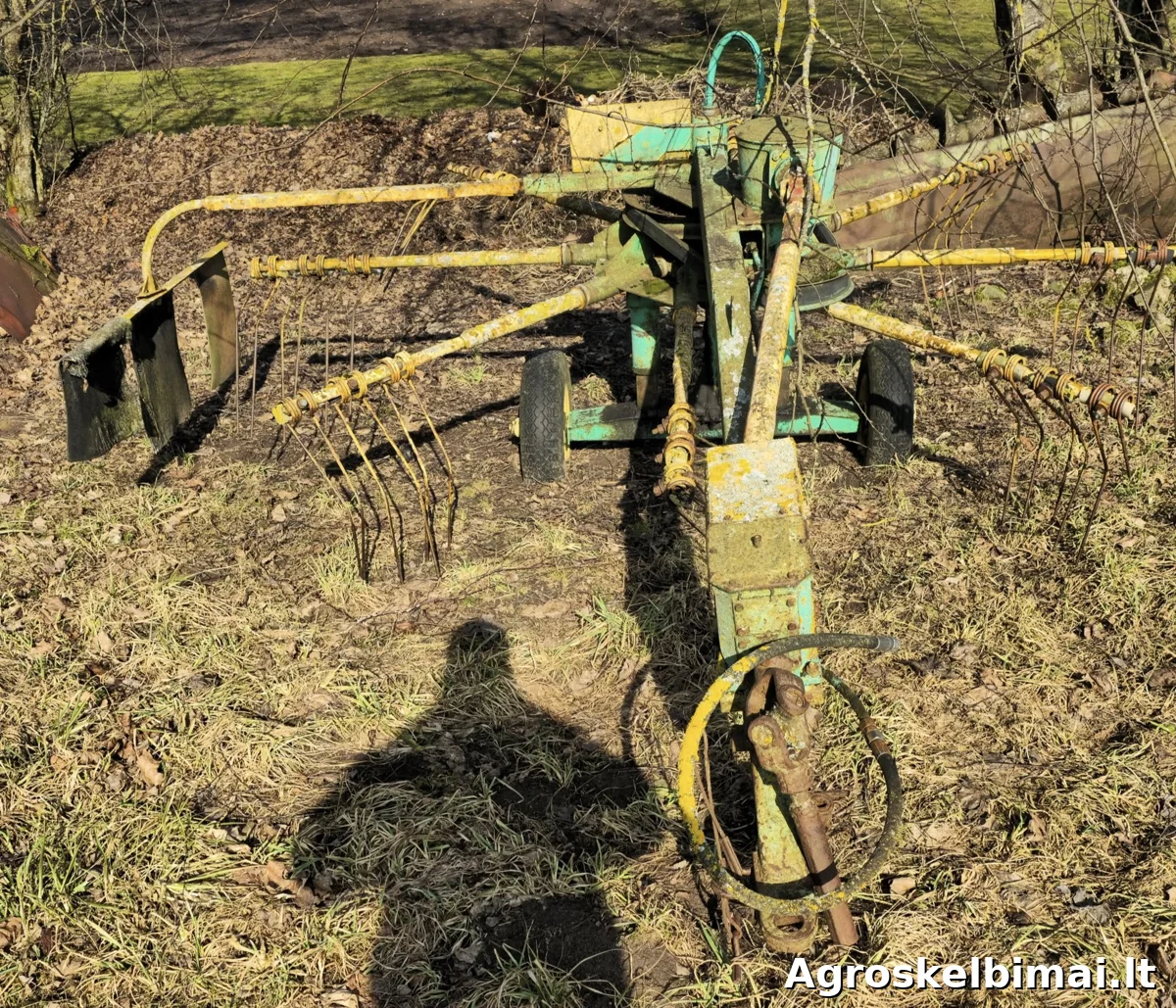 Presas, grėblys, plūgas