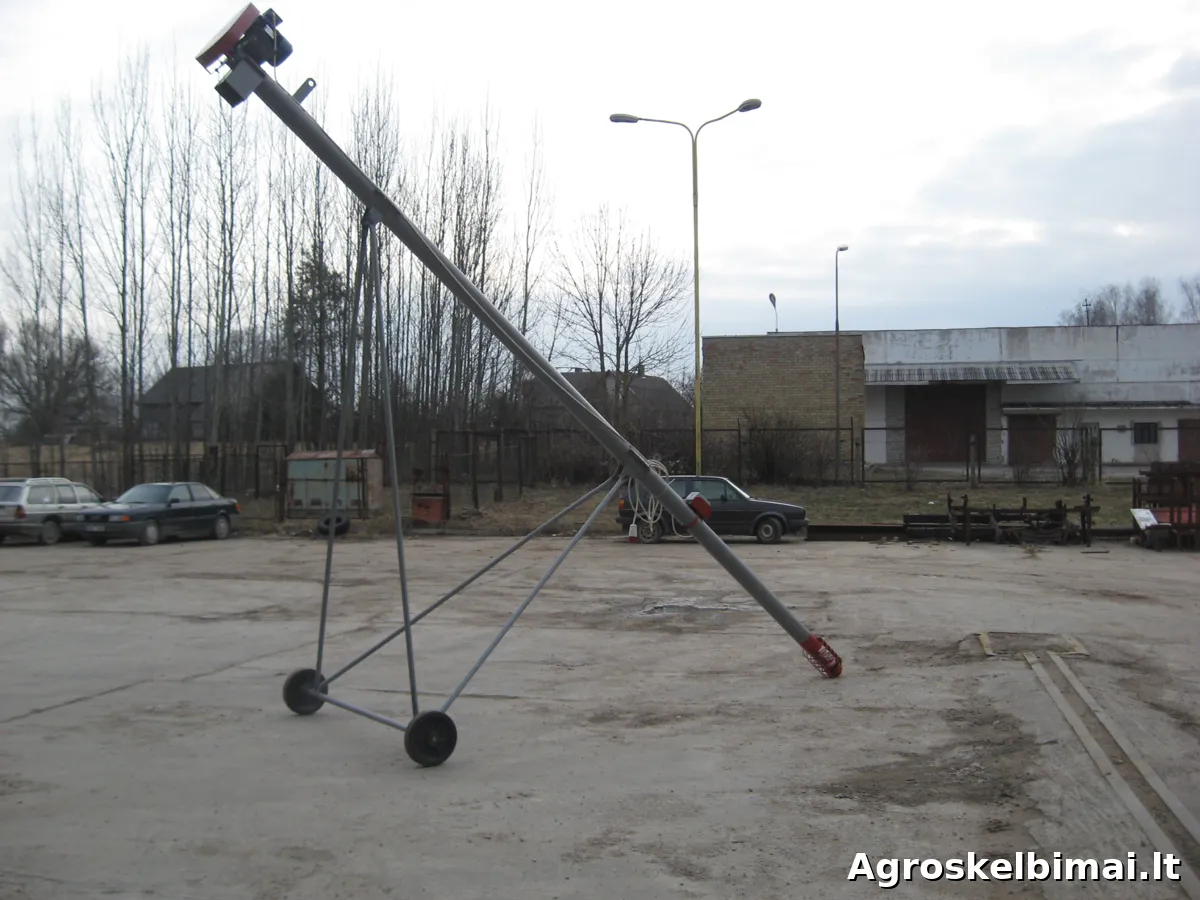 Sraigtiniai grūdų krautuvai-grūdų pakėlimo sraigės ,įvairios