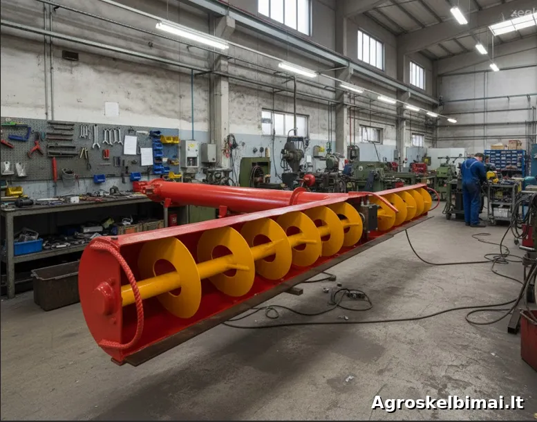 Kombaino sraigtų remontas